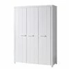 Kleiderschrank ERIK - Weiß - 3-türig