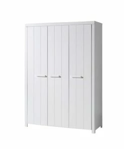 Kleiderschrank ERIK - Weiß - 3-türig
