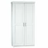 Drehtürenschrank HAKON - Weiß - Massivholz - 95 Cm Breit