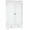 Kleiderschrank DANZ - Weiß - Massivholz - 116 Cm