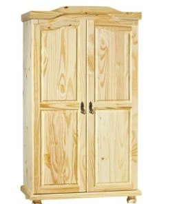 Drehtürenschrank GENF - Natur - Kiefer Massiv - 104 Cm