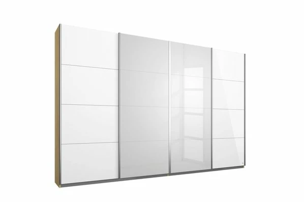 Schwebetürenschrank - Sonoma Eiche-weiß Hochglanz - 271 Cm 1 Schwebetürenschrank - Sonoma Eiche-weiß Hochglanz - 271 Cm