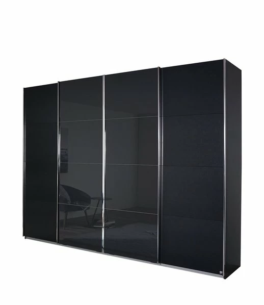 Schwebetürenschrank - Grau Metallic-Basalt - 271 Cm 1 Schwebetürenschrank - Grau Metallic-Basalt - 271 Cm