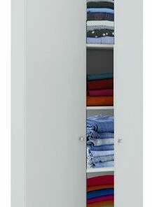 Mehrzweckschrank VANDOL I - Weiß - Mit Aufsatz