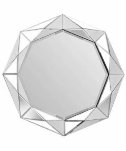 Wandspiegel Herakles - Silber - Ö 80 Cm