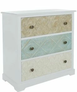 Kommode INEZ - Weiß - 3 Schubkästen