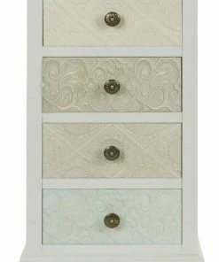 Kommode INEZ - Weiß - Mit 4 Schubladen