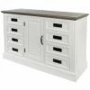 Anrichte RITA - Weiß - Mit 8 Schubladen - 114 Cm Breit