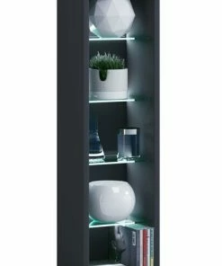 CD-DVD-Regal RASATO L - Schwarz - 77 Cm Hoch