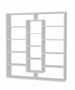 Bücherregal - Weiß - 135,7 Cm Hoch