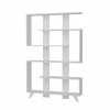 Bücherregal - Weiß - 5 Regalfächer - 120 Cm Breit
