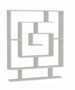 Bücherregal - Weiß - 12 Fächer - 124,8 Cm Breit