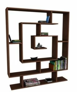 Bücherregale - Wenge - 12 Fächer - 124,8 Cm Breit