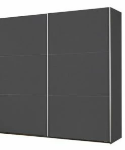 Schwebetürenschrank - Grau-metallic - 218 Cm