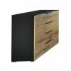 Sideboard - Schwarz - Atlantic Oak - 121 Cm