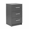 Kommode ELENZIO - Graphitgrau - 3 Schubkästen - 41,2 Cm