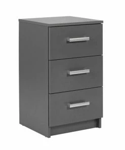 Kommode ELENZIO - Graphitgrau - 3 Schubkästen - 41,2 Cm