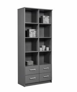 Regal ELENZIO - Graphitgrau - 191,2 Cm Hoch