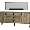 Sideboard Mit Spiegel - Eiche-schwarz - 180 Cm Breit