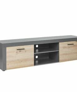 Lowboard CORBETO - Anthrazit - Artisan Eiche - 180 Cm