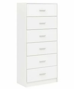 Sideboard - Weiß Hochglanz-weiß - 6 Schubkästen - 130 Cm Hoch