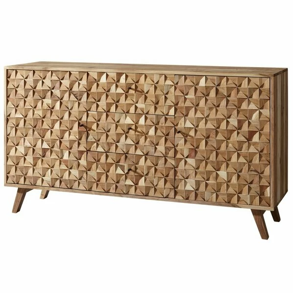 Sideboard - Akazie Massiv - 2 Türen - 140 Cm Breit 1 Sideboard - Akazie Massiv - 2 Türen - 140 Cm Breit