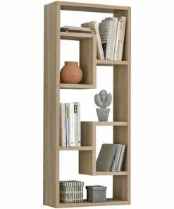 Wandregal - Sonoma Eiche - 5 Fächer - 36x90 Cm