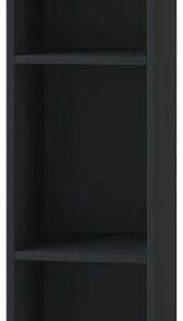 CD/DVD-Sammel-Regal MENDAS - Schwarz - 3-Fach - 34 Cm