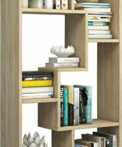 Standregal BLINA - Sonoma Eiche - 6 Offene Fächer - 60 Cm