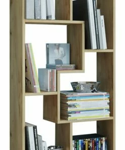 Standregal BLINA - Honig-Eiche - 6 Offene Fächer - 60 Cm