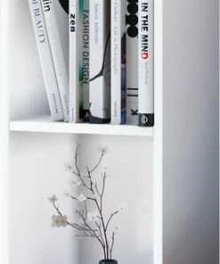 CD/DVD-Sammel-Regal MENDAS - Weiß - 2-Fach - 72 Cm Hoch