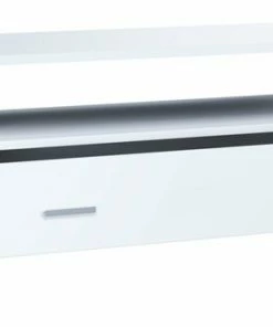 Lowboard LANDOS - Weiß-Honig-Eiche - 95 Cm