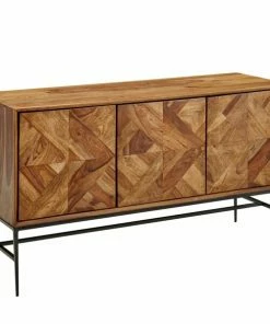 Sideboard - Sheesham Massivholz - 123 Cm