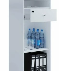 Beamer-Stand NETA - Weiß - 3 Offene Fächer - 60 Cm