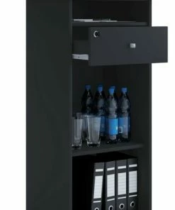 Beamer-Stand NETA - Schwarz - 3 Offene Fächer - 60 Cm