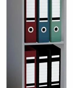 Büroregal OFFAS 2 - Grau - 2 Fächer - 34 Cm