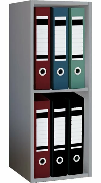 Büroregal OFFAS 2 - Grau - 2 Fächer - 34 Cm 1 Büroregal OFFAS 2 - Grau - 2 Fächer - 34 Cm